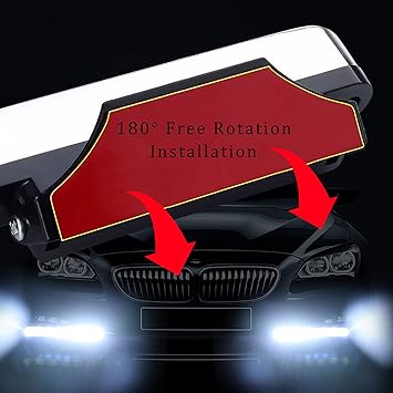 Waterproof 8 LED Wind Energy Powered Car Exterior Daytime Fog Light