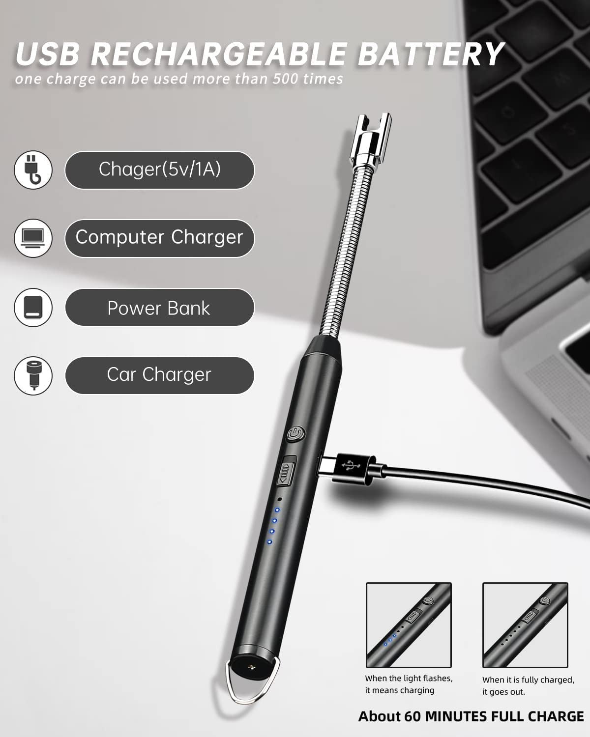 USB GAS LIGHTER WITH CABLE