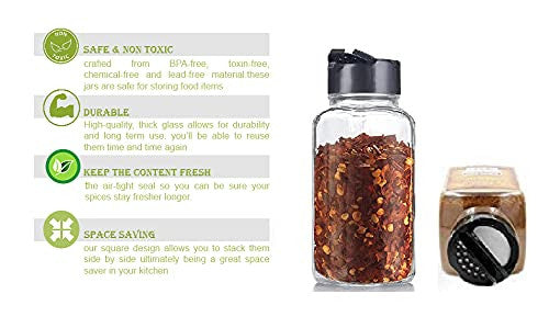 GLASS SPLITE JAR GLASS SPICE JAR