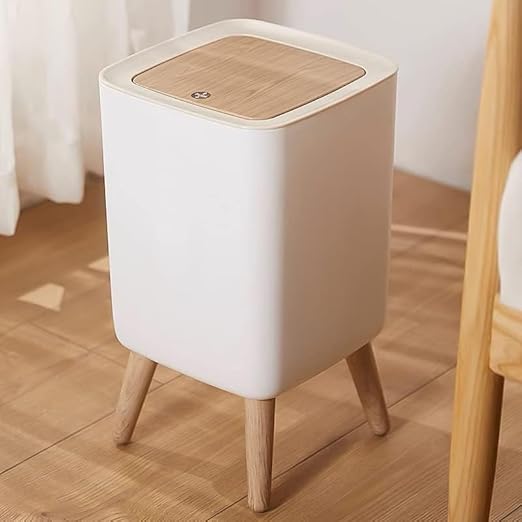 Homeguru Pedal Dustbin with Large Capacity Bathroom, Bedroom, and Living Room (Square)