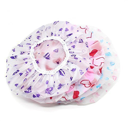 3 PCS WOMEN SHOWER CAP