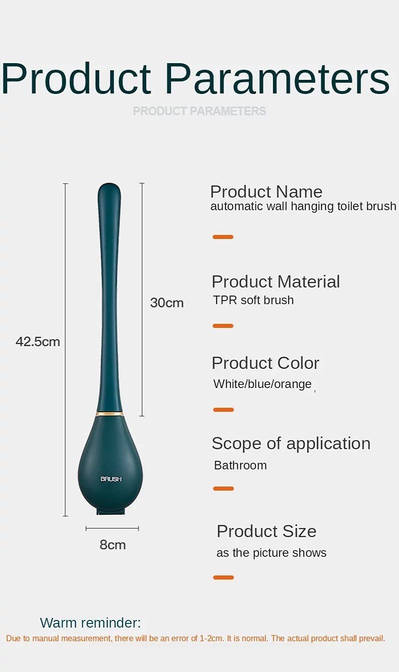 New Silicone Toilet Brush Cleaner Brush Bathroom Automatic