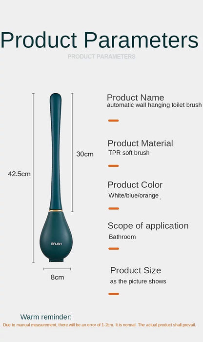 New Silicone Toilet Brush Cleaner Brush Bathroom Automatic