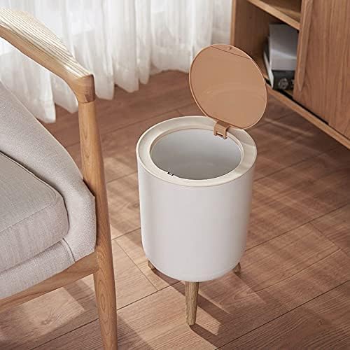 Homeguru Pedal Dustbin with Large Capacity Bathroom, Bedroom, and Living Room (Round)