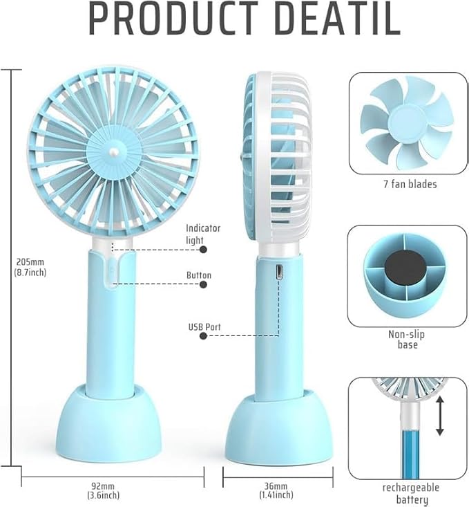 Mini Rechargeable Hand Fan