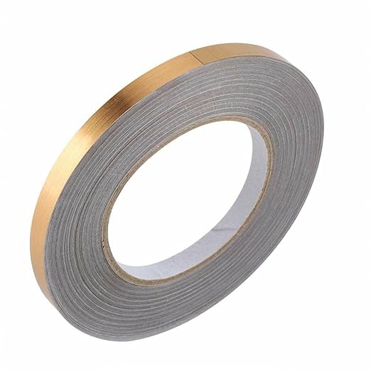 Homeguru Golden Decorative Tape , For Floor, Wall, Metal(1CM x 50METER)