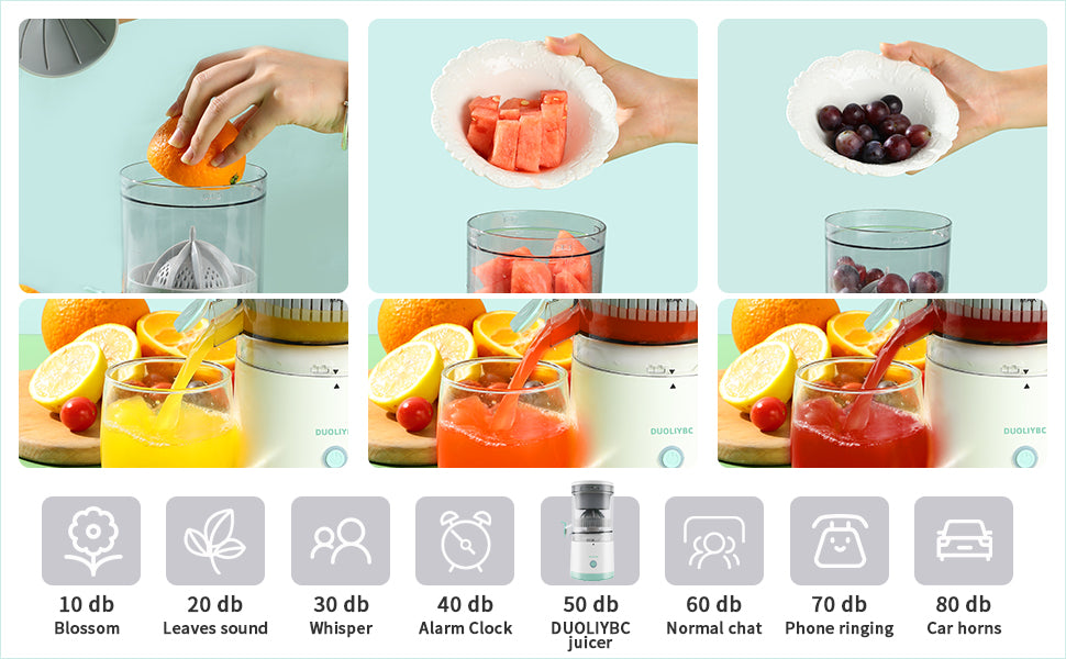 Wireless Electric Citrus Juicer Squeeze Juicer Electric Fruit Juicer
