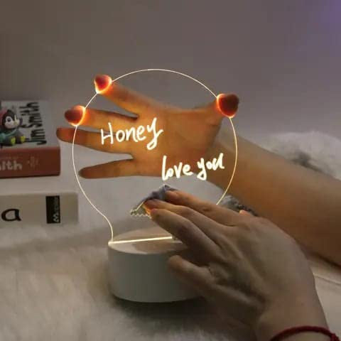 ACRYLIC MESSAGE BOARD ROUND