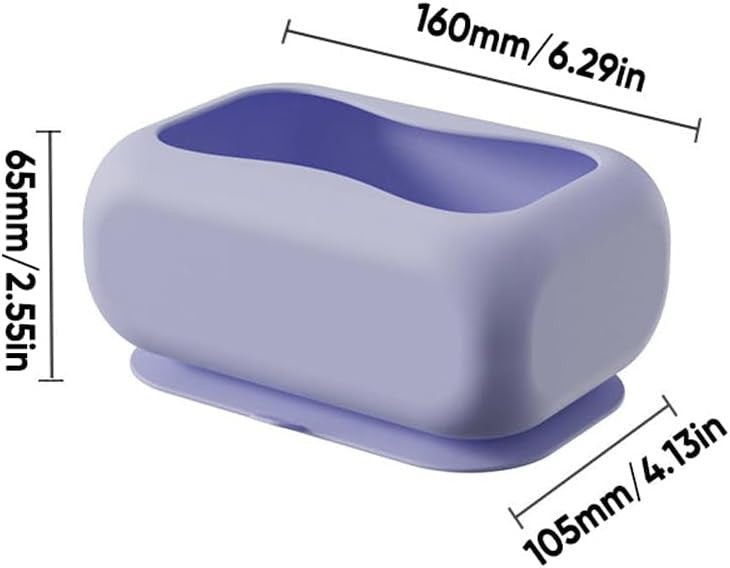 Silicone Suction Cup Tissue Box, Wet Wipes Portable Tissue Holder