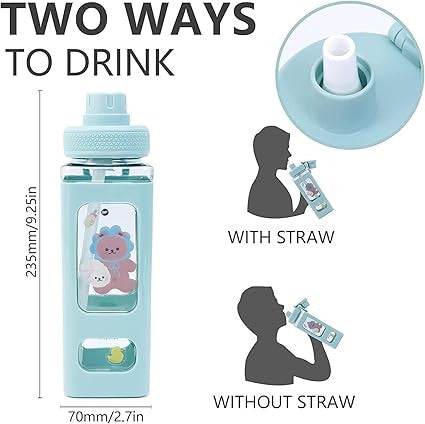 Kawaii Water Bottle Square Drinking Bottle