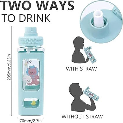 Kawaii Water Bottle Square Drinking Bottle