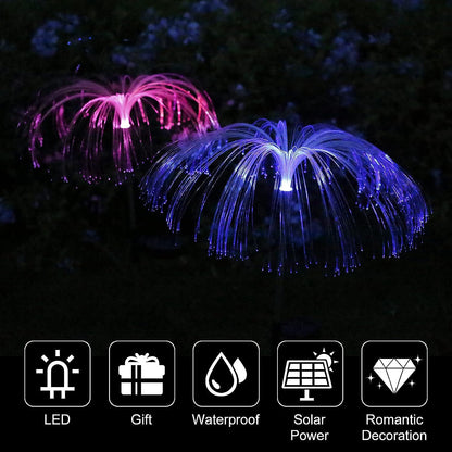 FOUNTAIN SOLAR LAWN LAMP (2 PCS SET) garden light