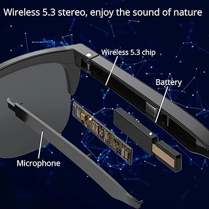 Wireless Bluetooth Glasses, sunglass, goggles
