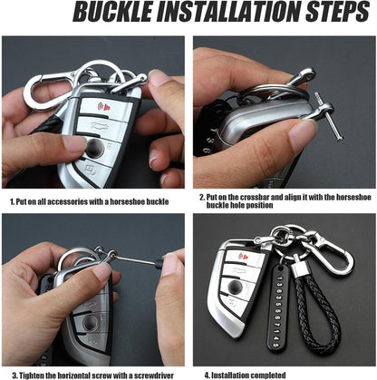 Anti-Lost Car Keychains With Phone Number Tag Metal Keychain