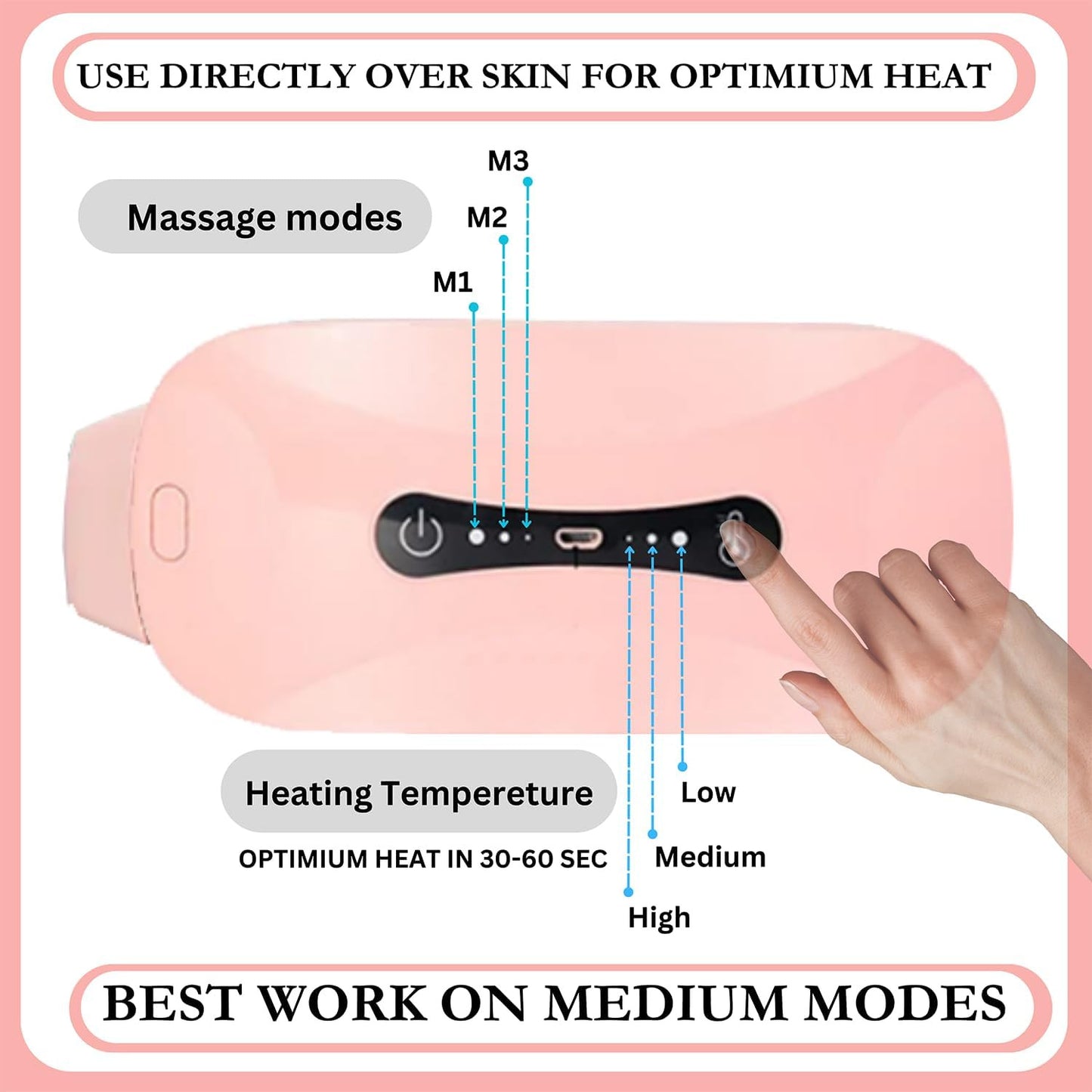 Portable Cordless Heating Pad For Menstrual Cramps Relief