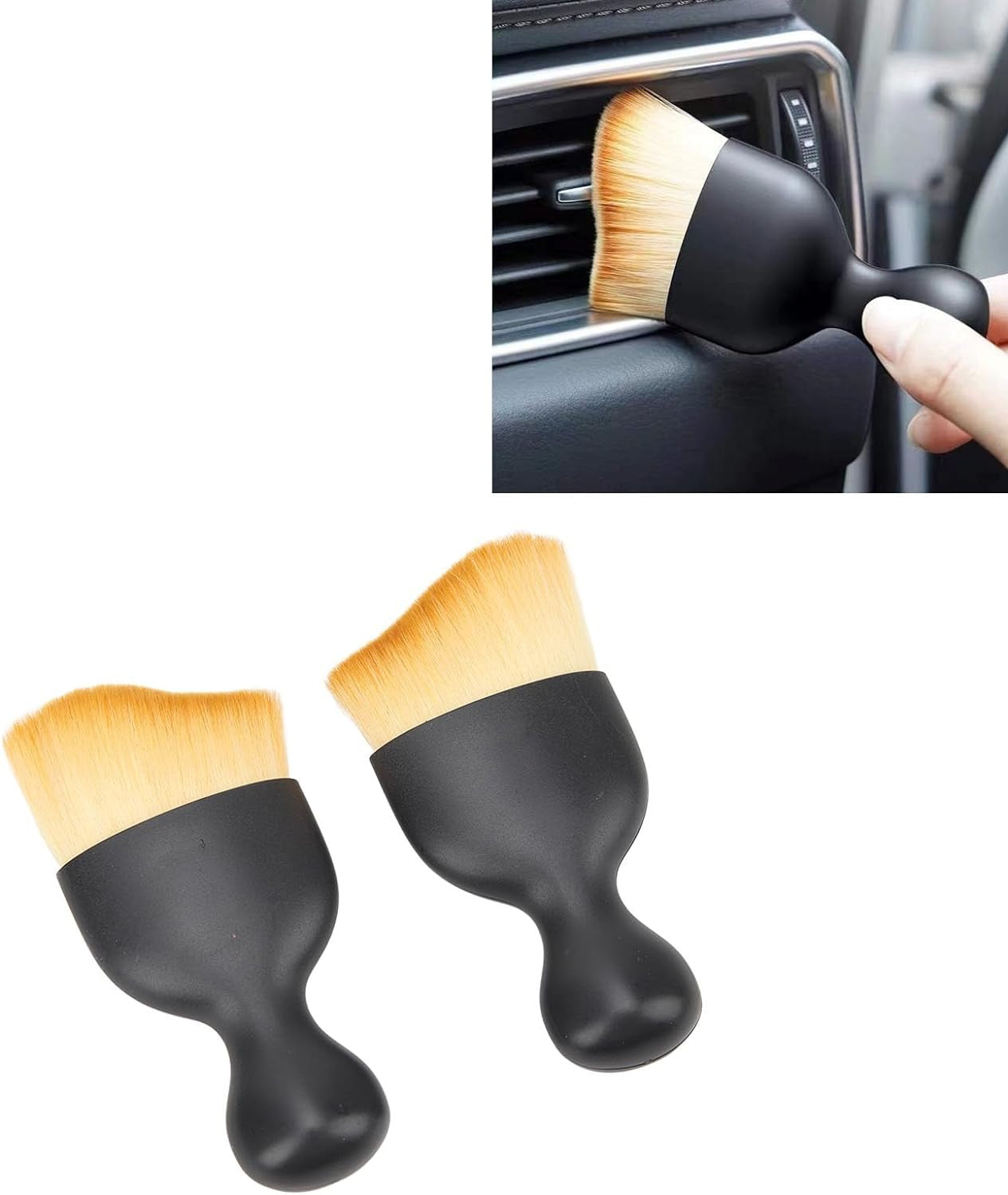 Car Interior Detailing Brush,Soft Bristle Cleaning Car Brush