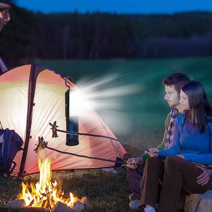 Solar chargeable 5 mode light magnetic torch light