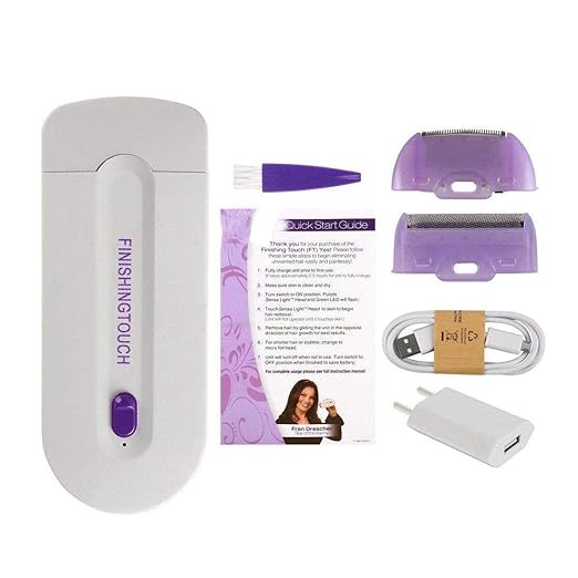 Hair Remover With Adaptor Finishing Touch