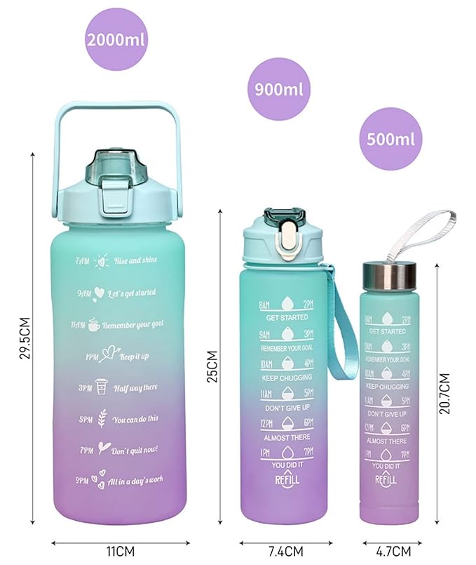 Homeguru 3 Pcs Motivation Bottle