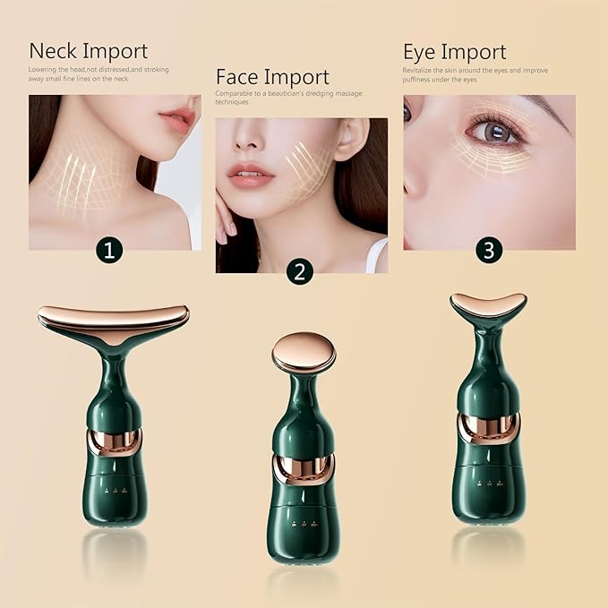 3 In 1 Anti Wrinkles Face Neck Eyes Massager