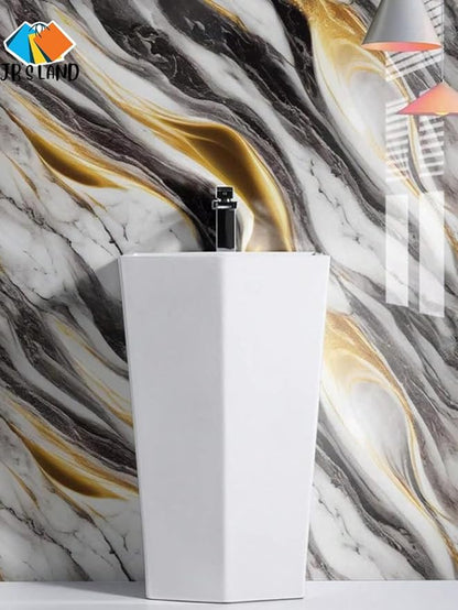 Premium Wall Stickers DIY Vinly Wallpaper (Black Gold)