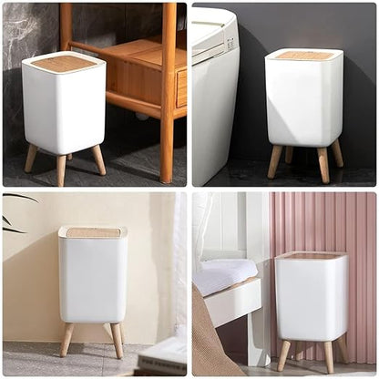 Homeguru Pedal Dustbin with Large Capacity Bathroom, Bedroom, and Living Room (Square)