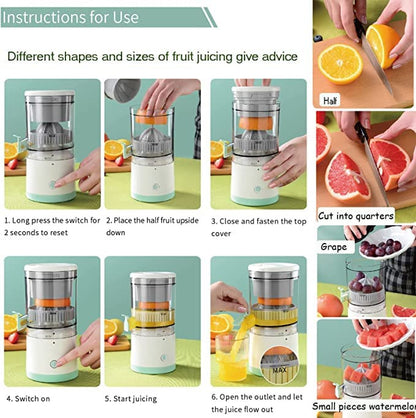 Wireless Electric Citrus Juicer Squeeze Juicer Electric Fruit Juicer