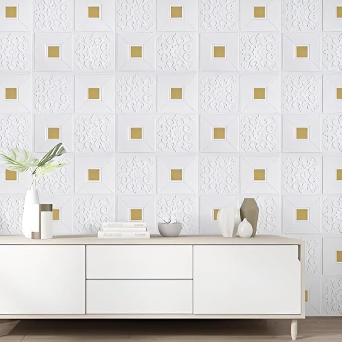 3D Flower Foamsheet Brick Texture Wallpaper (70x77cm)