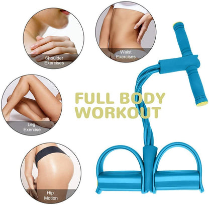 Pull Reducer Training Bands 4 Tubes Body Trimmer Pedal
