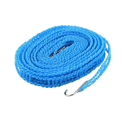 Homeguru Cloth Line Windproof Anti-Slip Clothes Drying Nylon Rope with Hooks