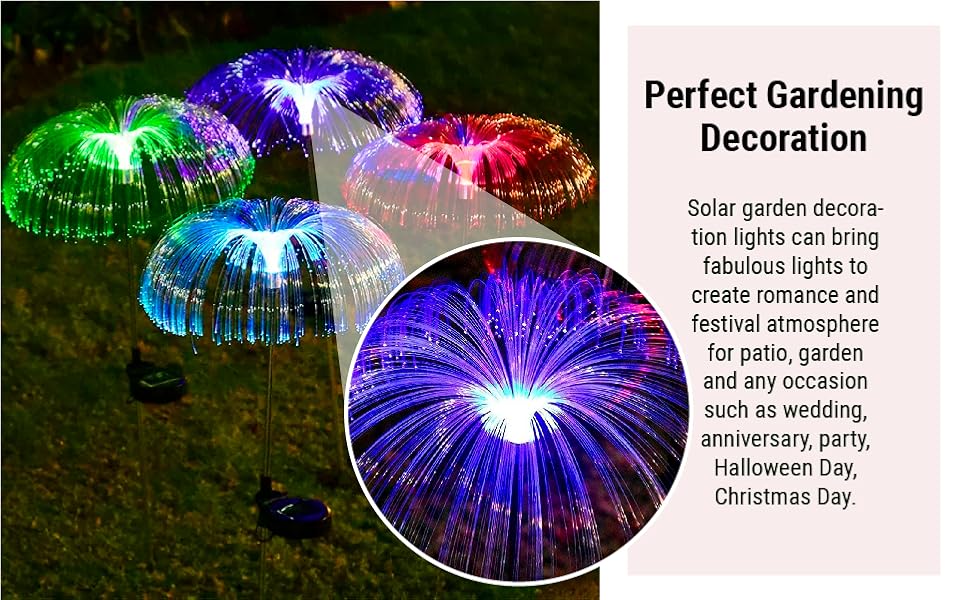 FOUNTAIN SOLAR LAWN LAMP (2 PCS SET) garden light