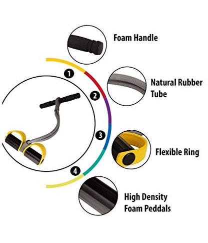 Pull Reducer Training Bands 4 Tubes Body Trimmer Pedal