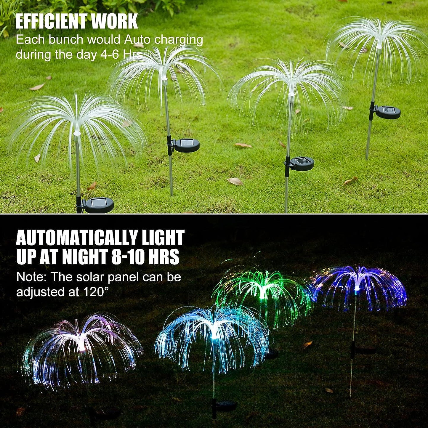 FOUNTAIN SOLAR LAWN LAMP (2 PCS SET) garden light