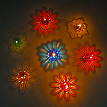 3D REFLEXTIVE DIYA PACK OF 12