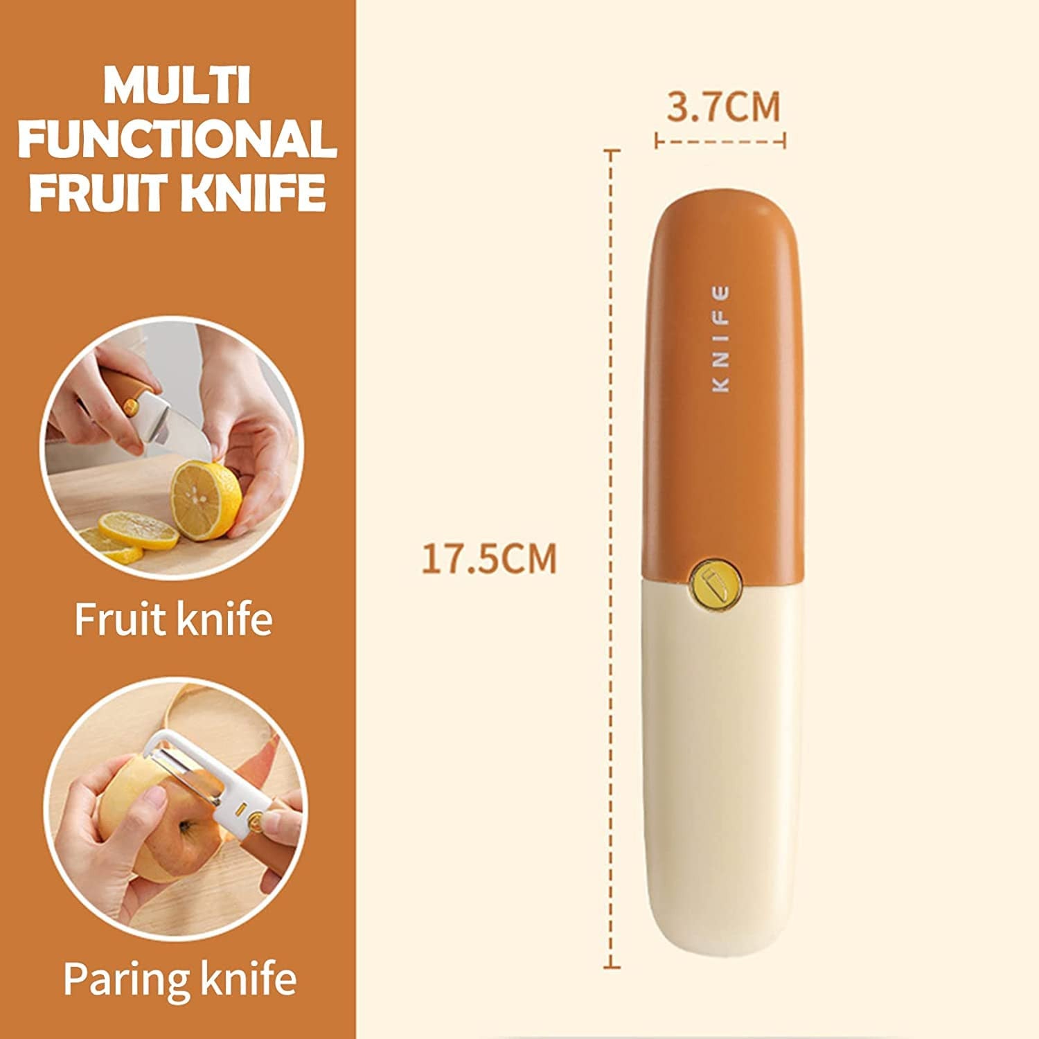 2 in 1 Multifunctional Stainless Steel Fruit Knife Peeler