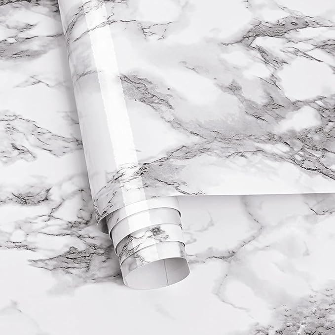 Homeguru White Dark Premium Wall Stickers DIY Wallpaper