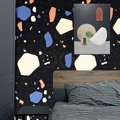 Black Dot Marble Wallpaper Foil Sticker
