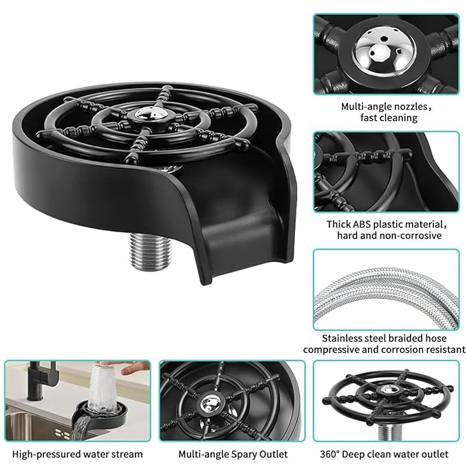 Cup And Glass Rinser Washer