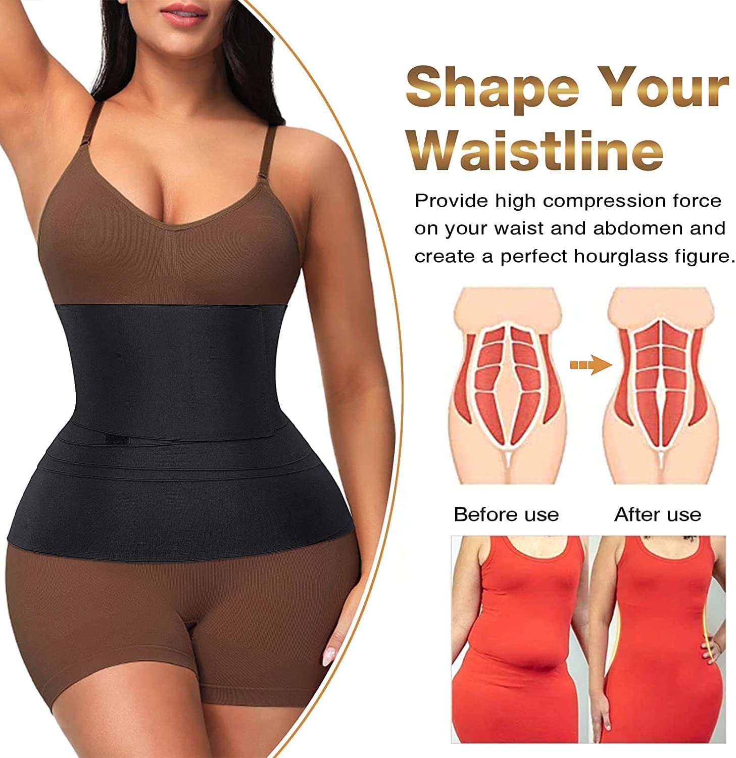 Waist Belt Elastic Band Weight Loss Body Shaper Belt