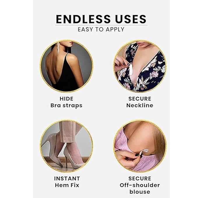 BODY CLOTHING TAPE (PACK OF 3)