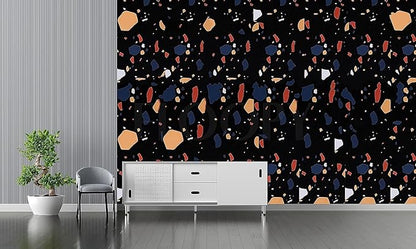 Black Dot Marble Wallpaper Foil Sticker