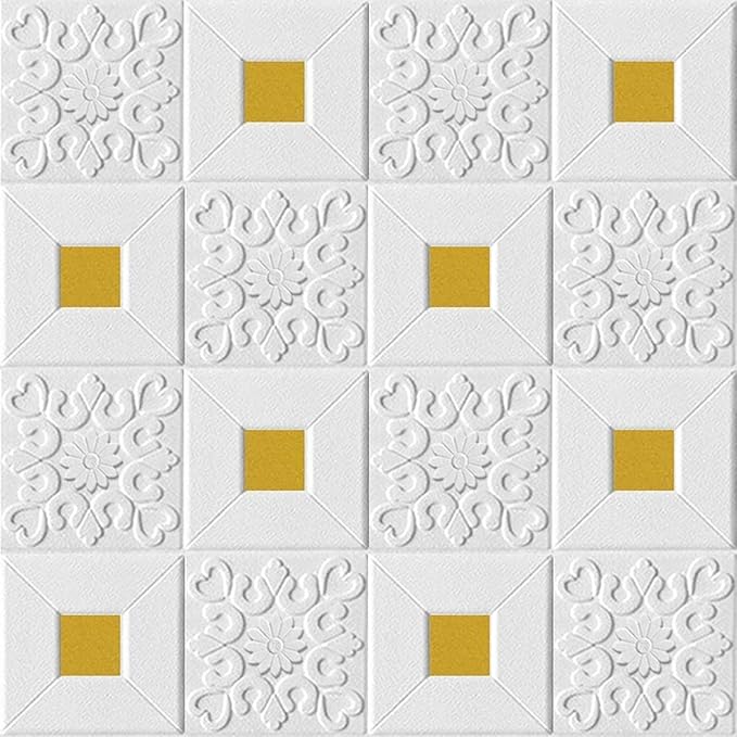 3D Flower Foamsheet Brick Texture Wallpaper (70x77cm)