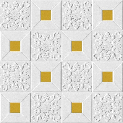 3D Flower Foamsheet Brick Texture Wallpaper (70x77cm)