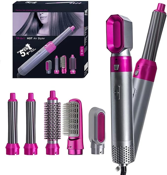 5 In 1 Hair Dryer Hot Air Brush Styler