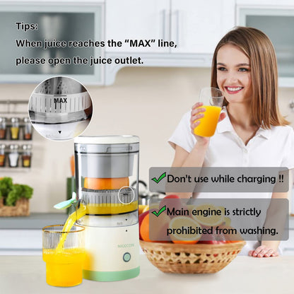 Wireless Electric Citrus Juicer Squeeze Juicer Electric Fruit Juicer