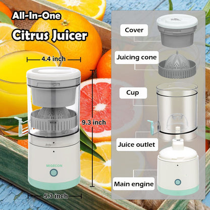 Wireless Electric Citrus Juicer Squeeze Juicer Electric Fruit Juicer