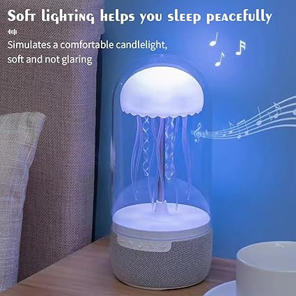 Jellyfish Speaker Lamp,8 Colors Changing Lamp Bluetooth & Speaker