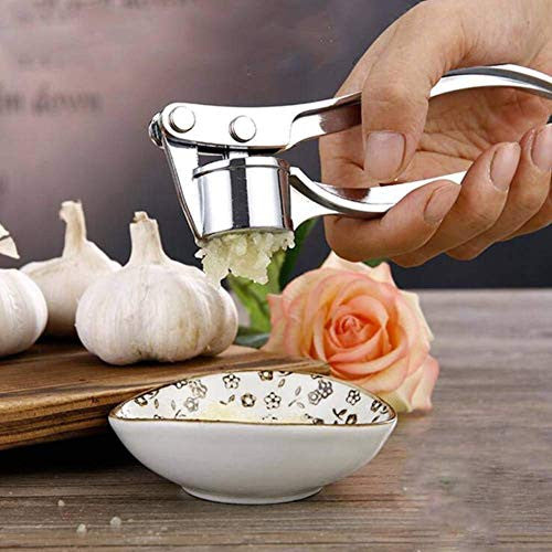 Garlic Press Mincer Ginger Crusher Peeler Squeezer