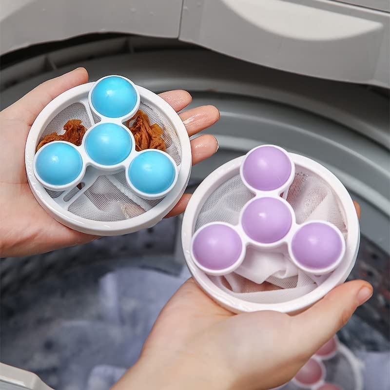 Washing Machine Floating Lint Mesh Bag Net Hair Filter Remover Net Pouch Hair Catcher Lint Catcher Laundry Ball Floating Pet Fur Lint Hair Catcher Household Reusable