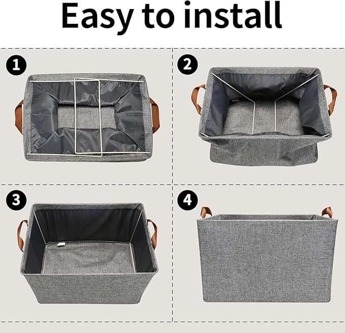 26 L GRAY STORAGE BOX